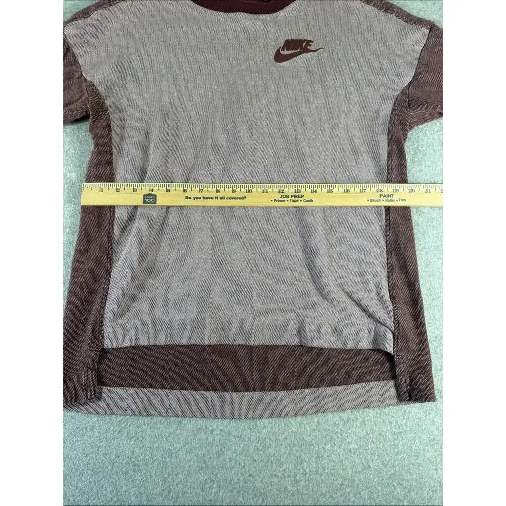 Nike Large Woven Shirt, Burgundy, Short Sleeve, Golf Shirt